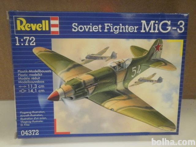 Maketa avion MiG-3 Soviet Fighter 1/72 Revell 1:72