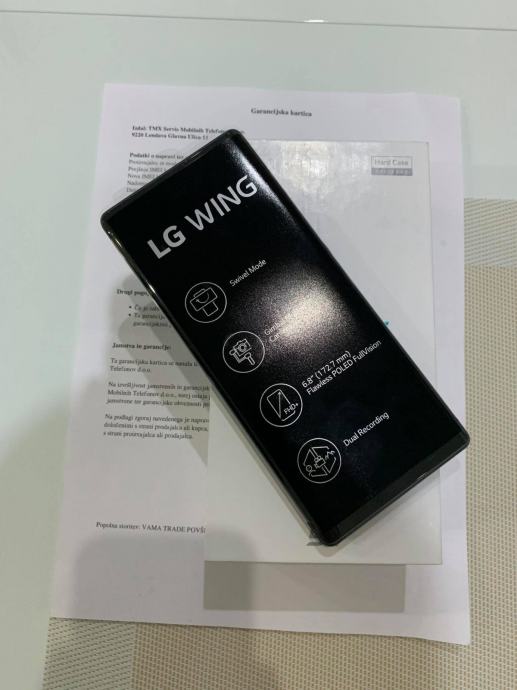 LG Wing 5G , 256 GB (NOV, neaktiviran)