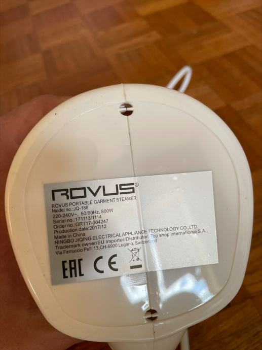 Prodam parni likalnik Rovus portable garment steamer