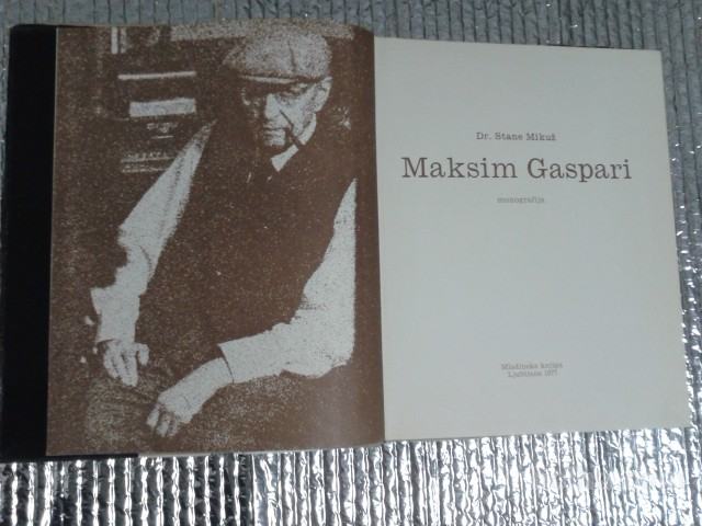 Stane Mikuž MAKSIM GASPARI 1977
