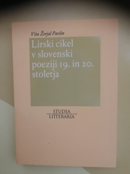 Žerjal Pavlin Vita – Lirski cikel v slovenski poeziji 19. in 20. stole