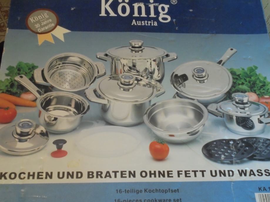 posode za kuhanje Konig (16 kosov)