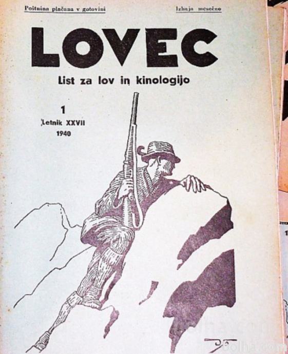 Revije LOVEC,iz 1936, 37, 38 39, 40 stare,