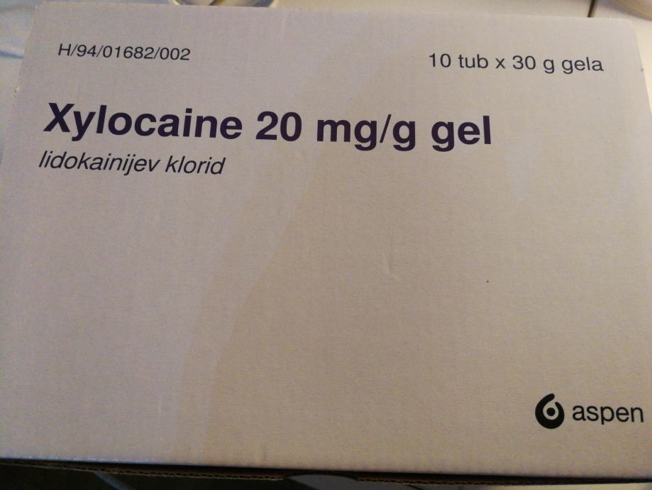 Lokalni ANESTETIK in lubrikant Xylocaine 20 mg/g