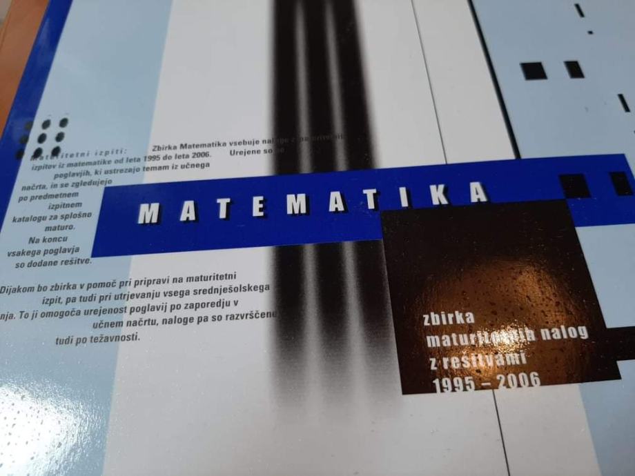 Matematika -zbirka maturitetnih nalog - 5€
