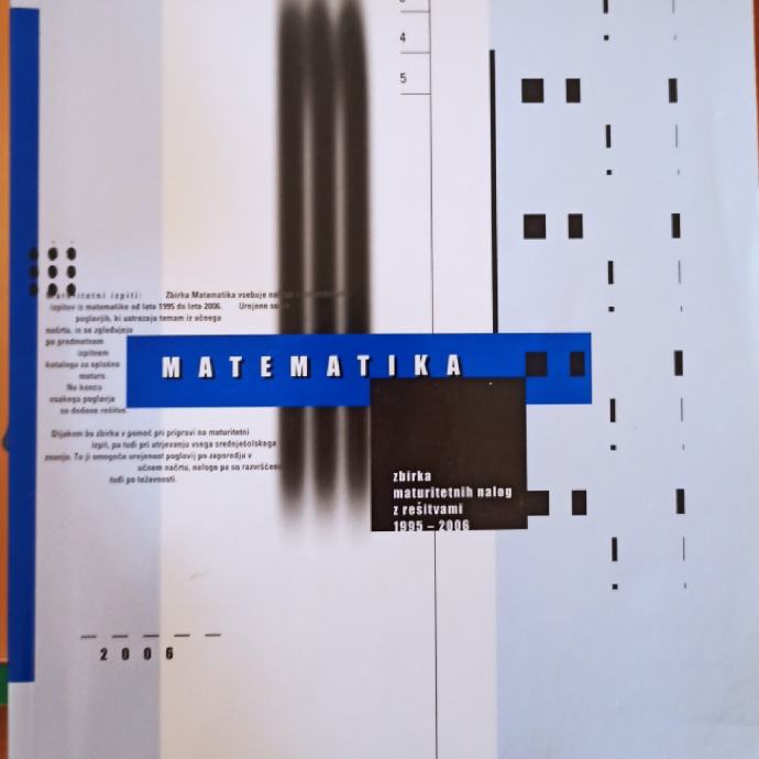 Zbirka matematičnih nalog na maturi Matematika