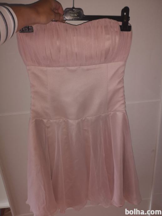 Maturantska obleka (roza, kratka)