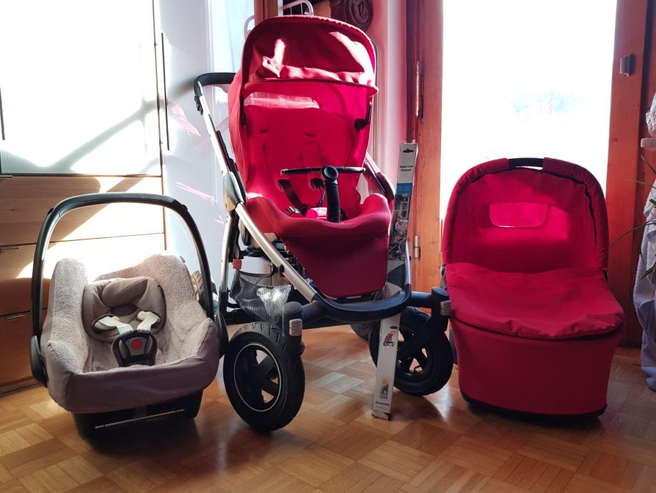 Prodam komplet otroški voziček 3 v 1 Maxi Cosi Mura 4