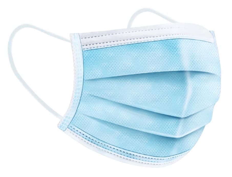 10x Otroška zaščitna maska higienska – 3 slojna modra v zip vrečki