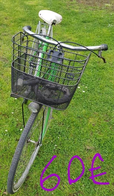 Spustil sem ceno Akcija 40€  26col žensko kolo z košarico zelene barve