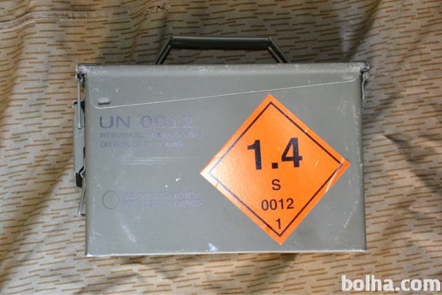 Škatla vojaška NATO za 7,62mm naboje