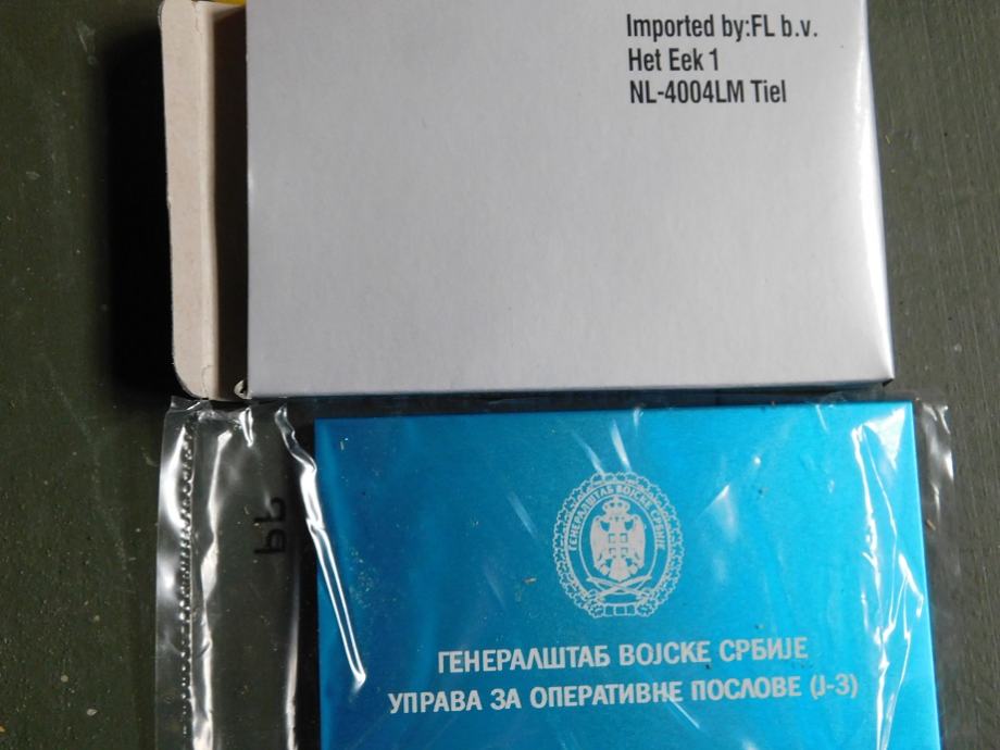 Škatlica za vizitke- Generalštab srbske vojske-operativni oddelek