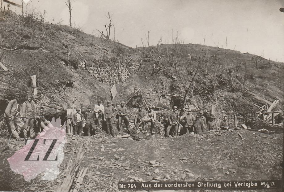 Soška Fronta Prva bojna linija na Vrtojbi 1917 WW1