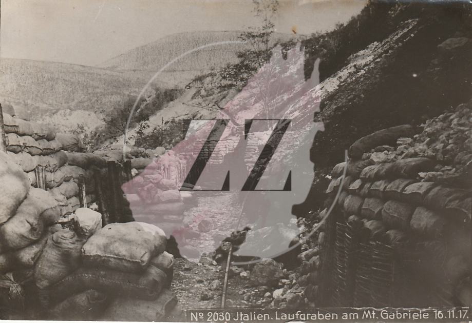 Soška Fronta - Škabrijel - Italijanski položaji 1917 WW1 (ZZ)