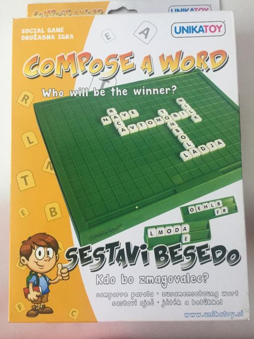 Compose a word (Sestavi besedo) - miselna igra