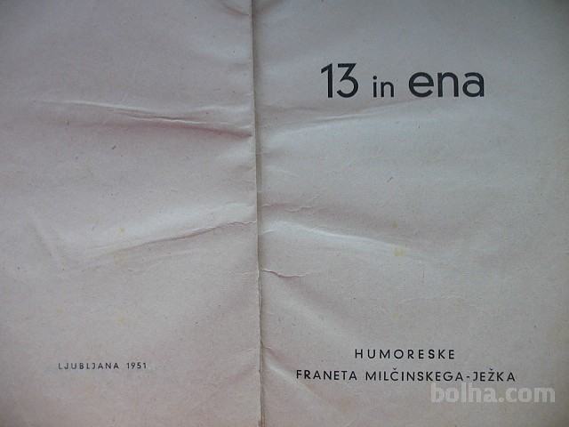 FRANE MILČINSKI-JEŽEK:HUMORESKE,13 in ena