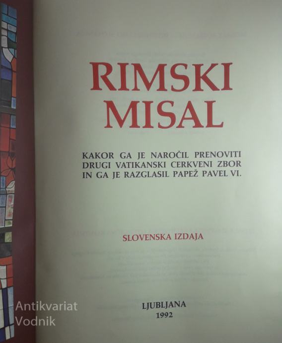 RIMSKI MISAL