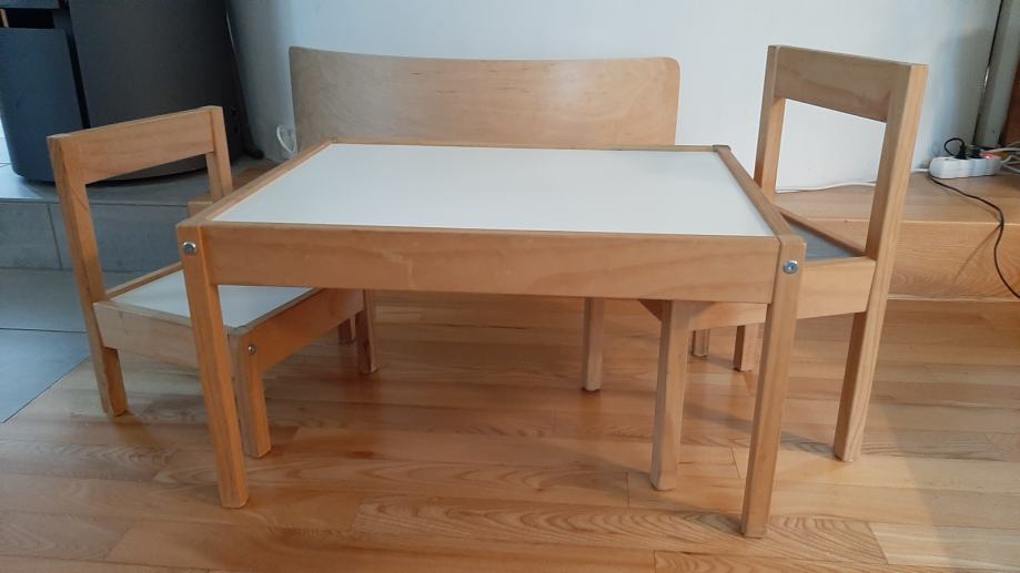 Ikea mizica in stolček LATT