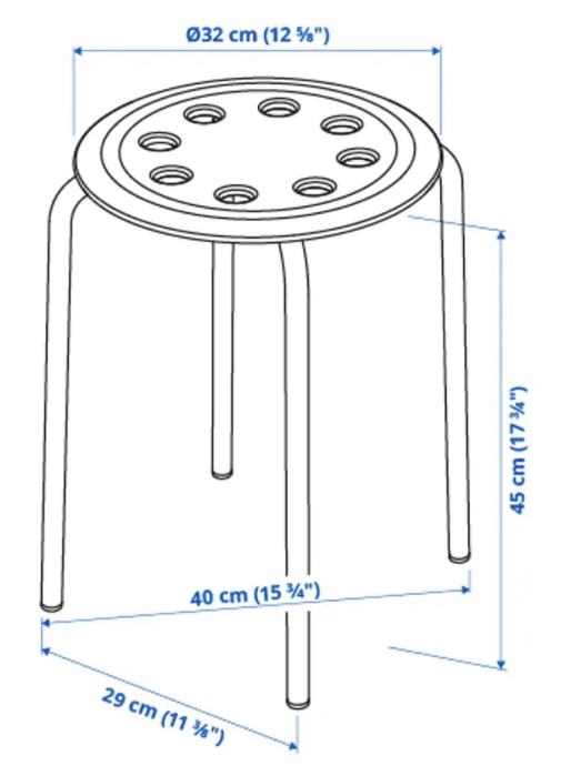 Pièce IKEA Réf. 114947 / 115988 (Lot De 4) — Acier, Neuf | Pour Meuble Ou Assemblage