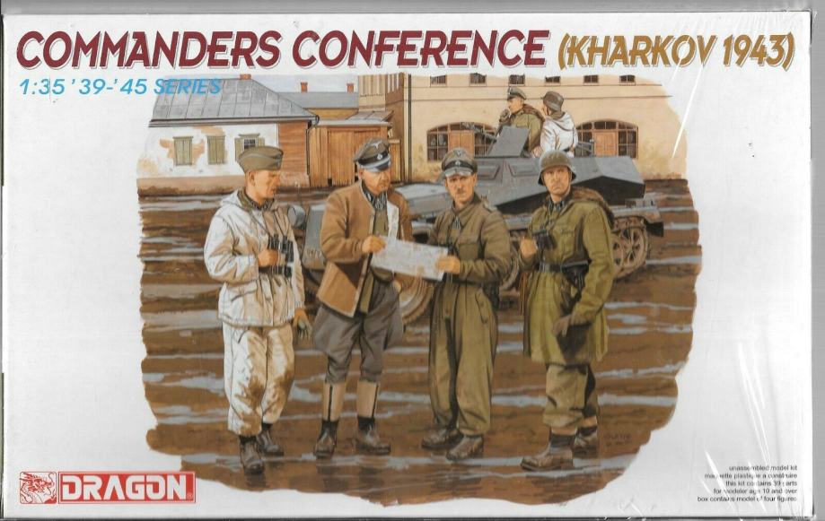 Maketa figurice WWII Commanders Conference KHARKOV 1943 1/35 1:35
