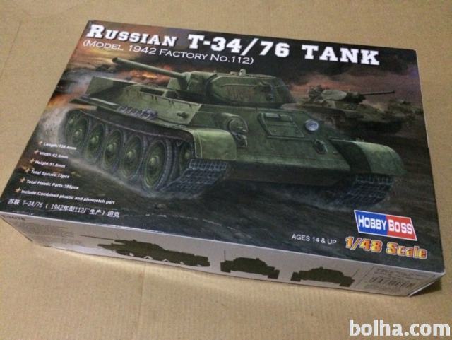 Maketa tank T-34 /76 Oklopnjak 1/48 1:48