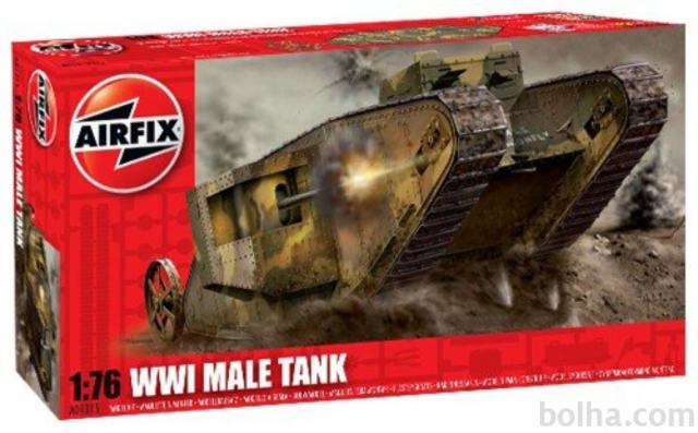 Maketa tank WWI Male Tank OKLOPNJAK I. Sv. rat