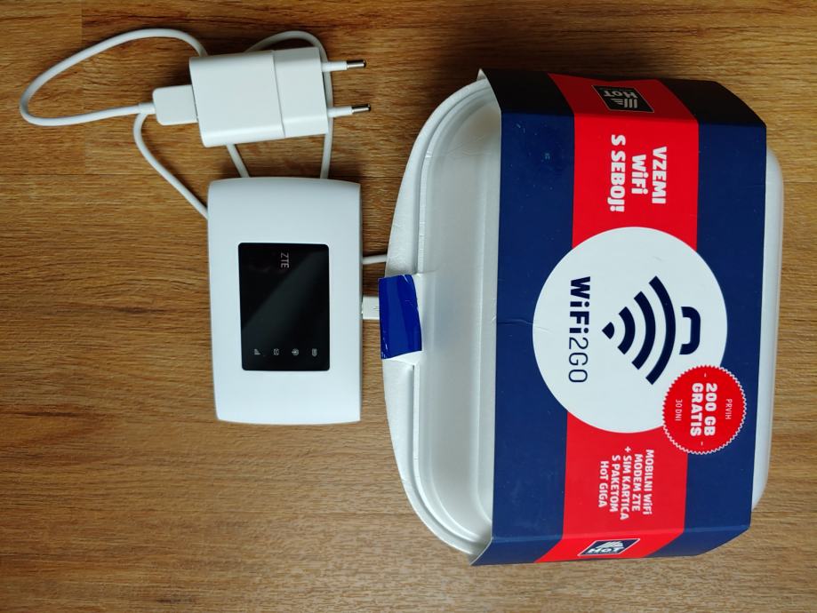 NOVI mobilni paket WiFi2GO (modem in router ZTE MF920V) s SIM kartico