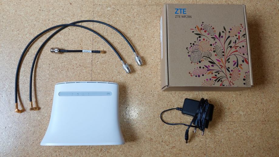 ZTE MF 283+ 4G router/modem + 25m koaksialnega kabla + zunanja antena