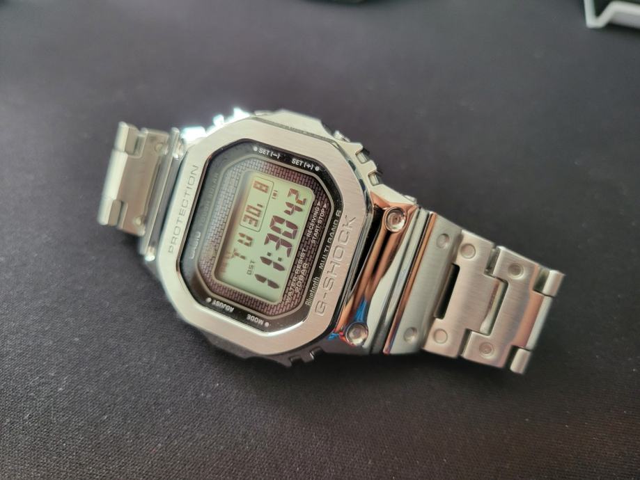 Casio G-Shock GMWB5000D-1C Orologio Digitale In Acciaio Inossidabile - Serie 5000, Resistente Agli Urti, Solare, Bluetooth