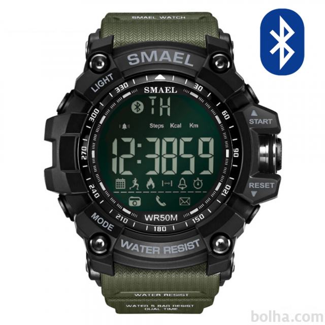Ročna ura Smael G-shock GG1000-Bluetooth Army Green
