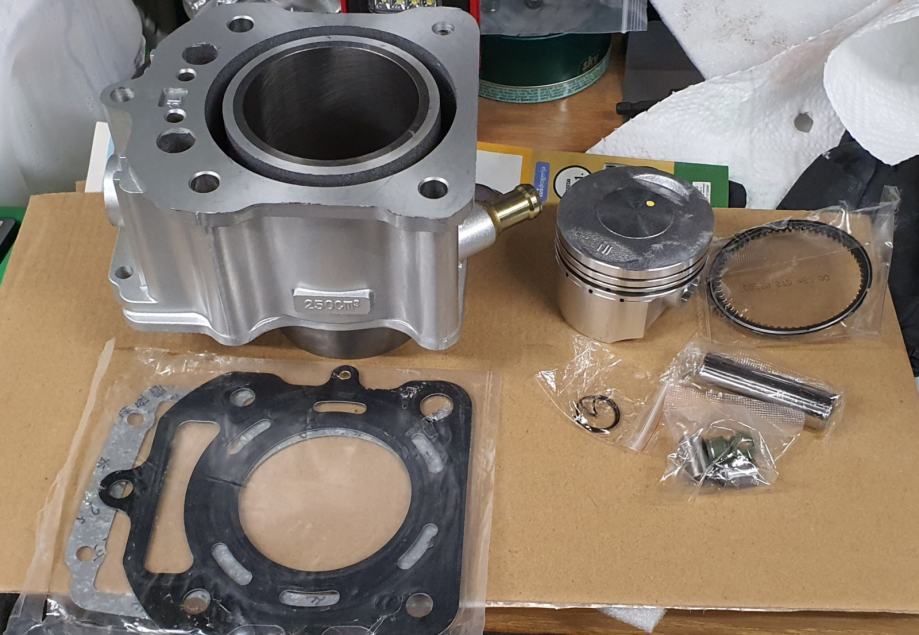 Zongshen, bashan, egl motor cilinder kit 250ccm