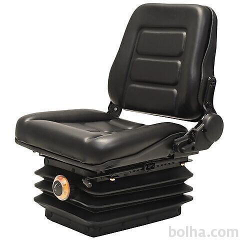 vidaXL Sedež za viličar in traktor vzmetenje prilagodljivo&period;&...