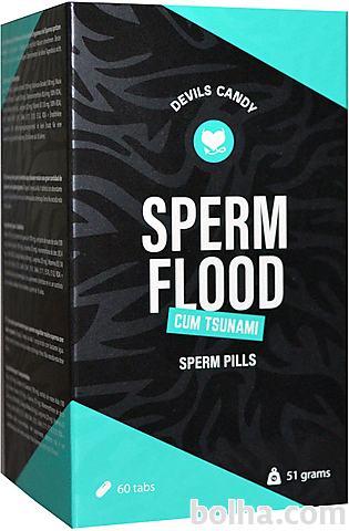 Tablete za povečanje izliva Devils Candy Sperm Flood, 60 kom