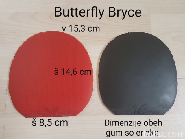 Guma Butterfly Bryce 1,9mm, odrezana