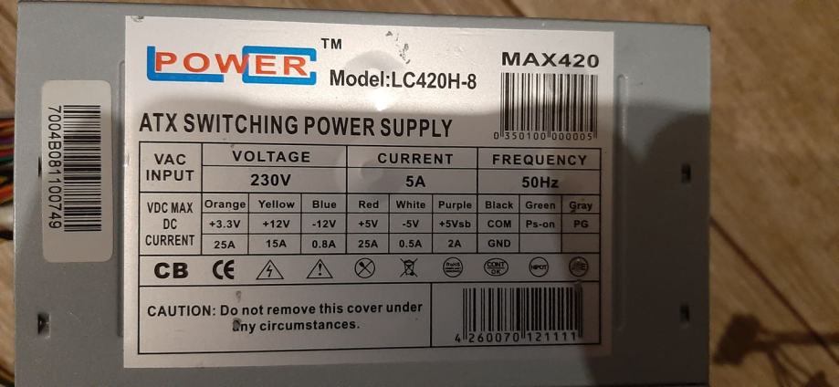 420W LC Power lc420h-8