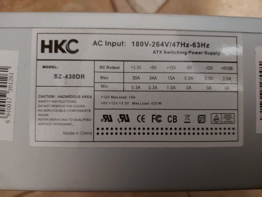 430W HKC napajalnik