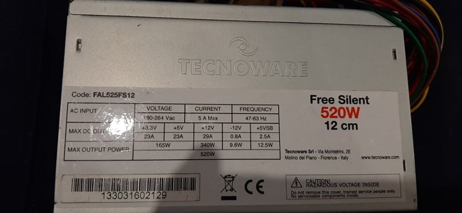 520W TechnoWare napajalnik