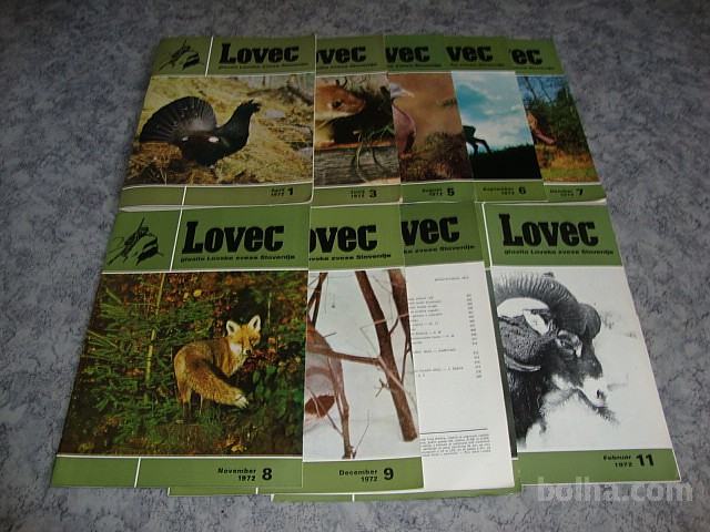 LOVEC glasilo Lovske zveze Slovenije 1972