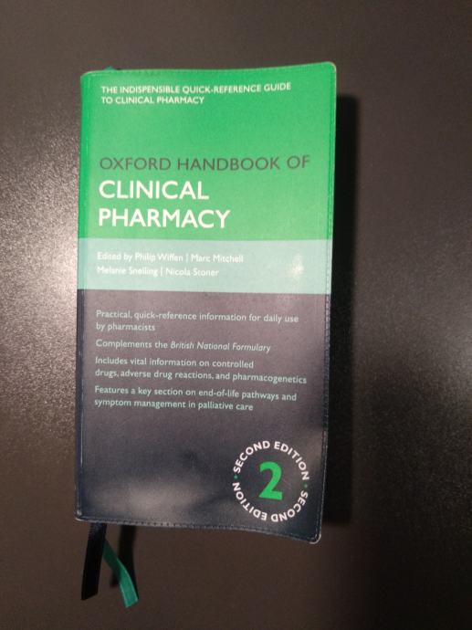 Knjiga clinical pharmacy Oxford 2. Edition (klinična farmacija)