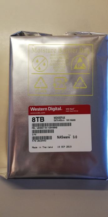 Trdi disk WD Red 8TB 3,5" SATA3 256MB 5400rpm (WD80EFAX) - več kosov