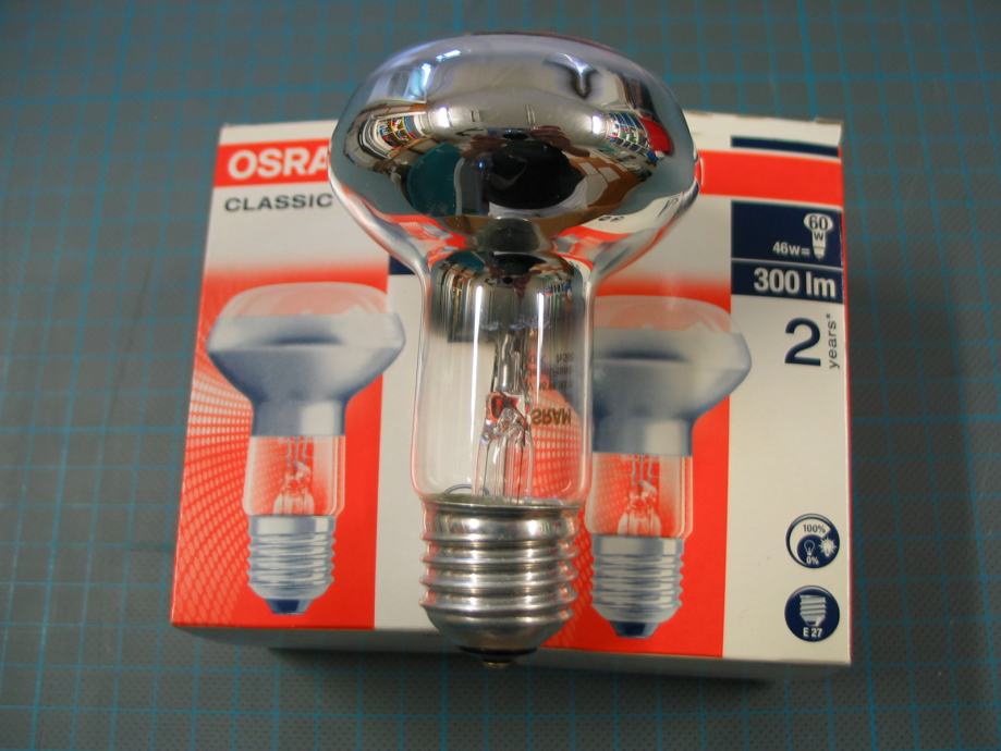 Reflektorska žarnica Osram Concentra 60 W, E27, 2 kosa, prodam