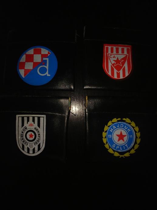 Vintage denarnice Crvena zvezda, Partizan, Hajduk, Dinamo