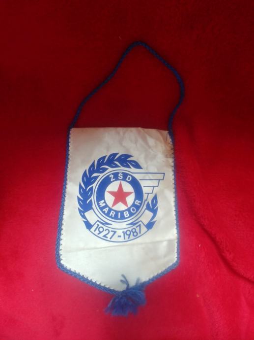 vintage zastavica Železničarsko športno društvo Maribor, Jugoslavija