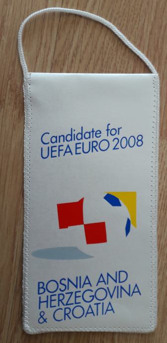 Zastavica Bosna in Hrvaška kandidat za UEFA EURO 2008 nogomet