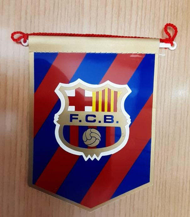 Zastavica Nogometni klub FC Barcelona  13x15cm