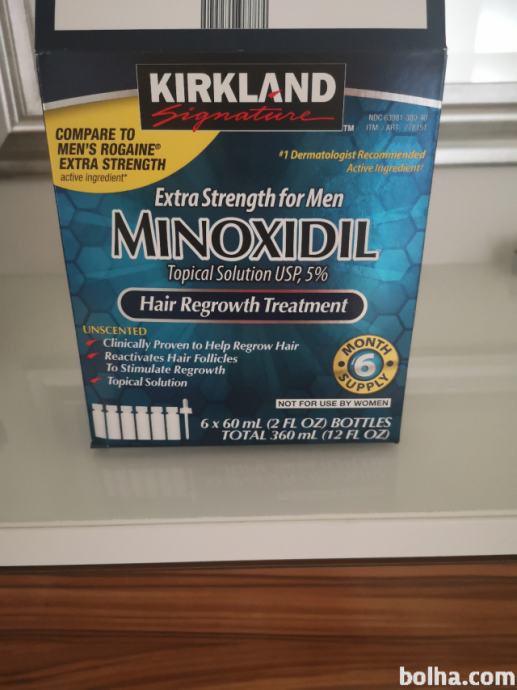 Kirkland minoxidil za rast las in brade