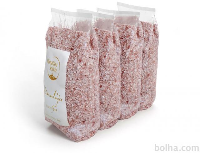 Himalajska sol za kopel, ekonomično pakiranje 4 x 1kg