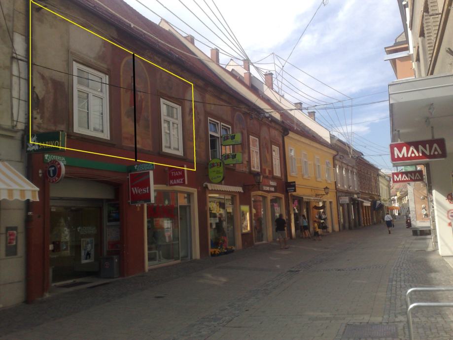 Maribor,Rotovški trg 8/Gosposka5/I.nad,131m2,5sobno;opc.razdel.64+67m2 (prodaja)
