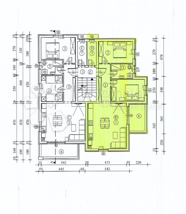 DDvosobno stanovanje v 1. nadstropju, novogradnja, Umag (prodaja)