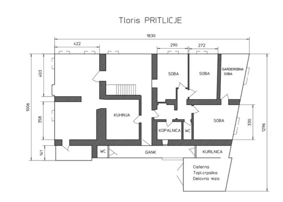 Lokacija hiše: Trebnje - center, staromeščanska hiša, 302,90 m2 (prodaja)